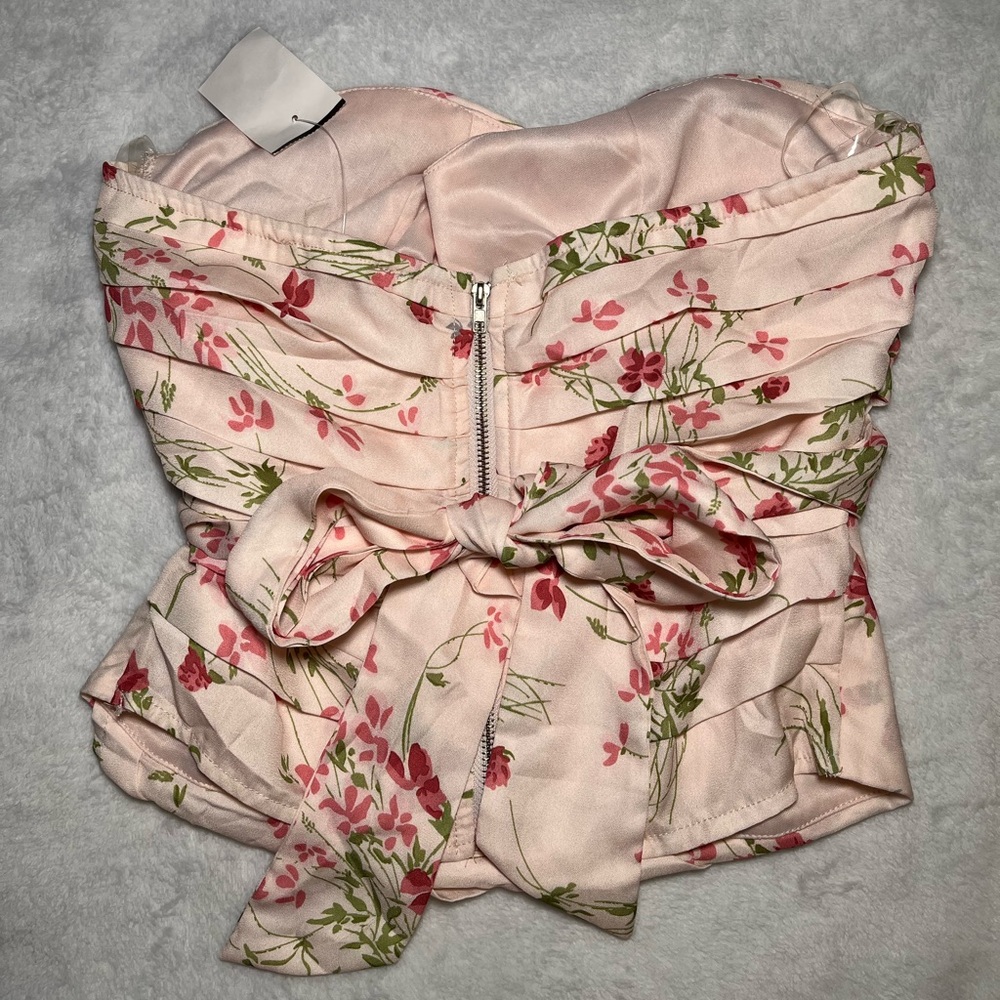 NWT House of Thread Floral Wrap / Halter Top